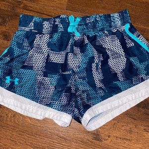 Multi colored athletic shorts